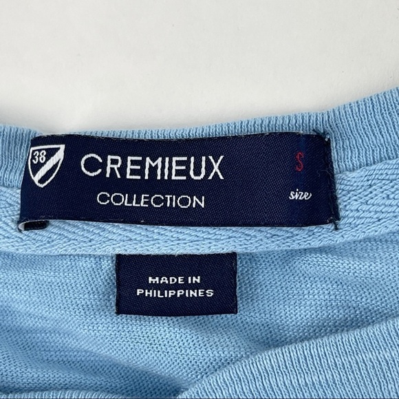 Cremieux Collection Henley Shirt Mens Small Blue Pocket Buttons - Picture 2 of 8